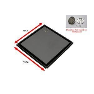 Black Square Floor Drain
