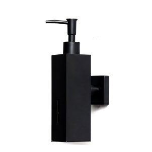 Black Glass Soap Sanitizer Dispense