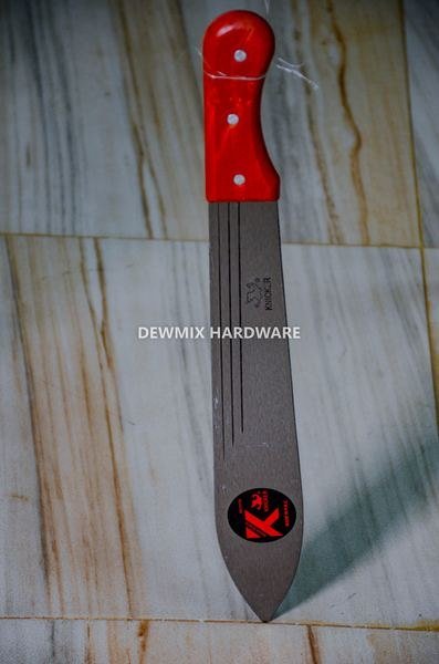 Knicker Steel Machete Red Handle