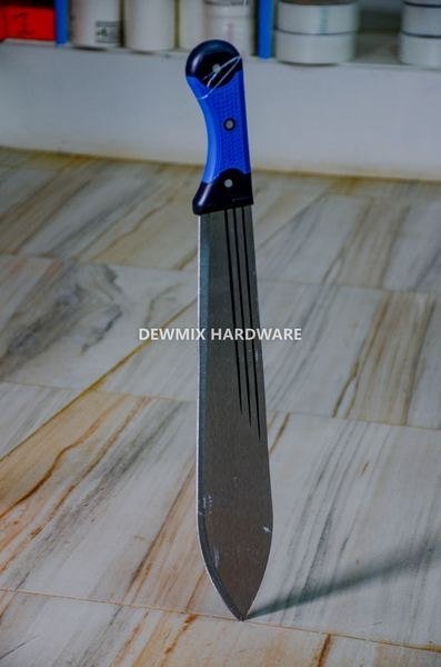 Steel Machete Blue Handle