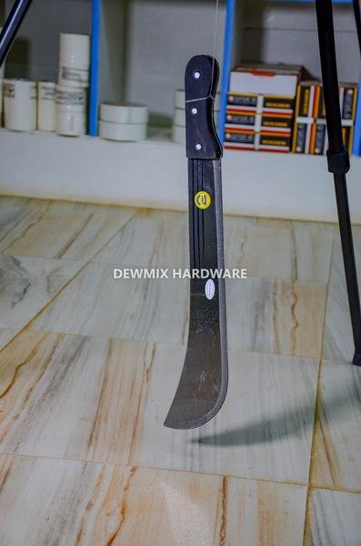 Steel Panga Machete Black Handle