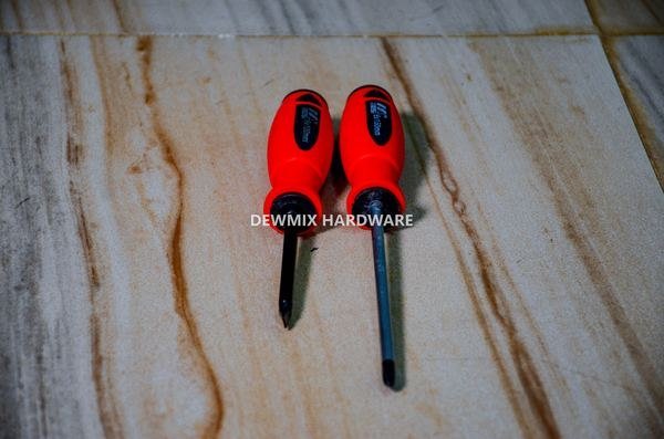 Red Handle Screwdriver Set Phillips Flathead