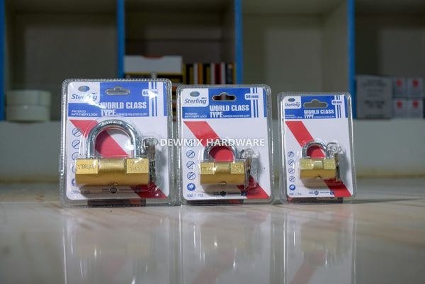 Sterling Brass Padlock Set 3 Sizes 2