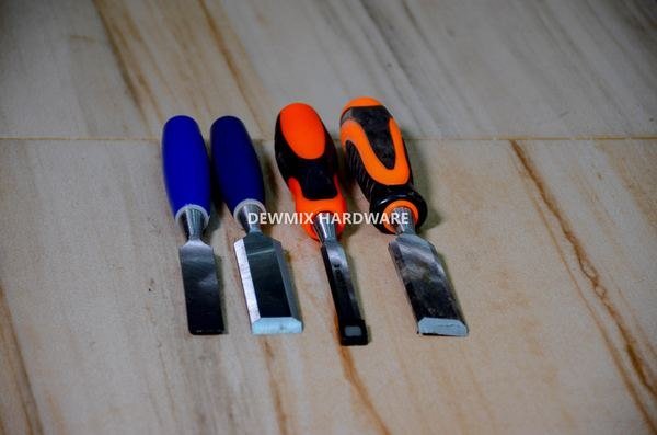 Wood Chisel Set Blue Orange Handle