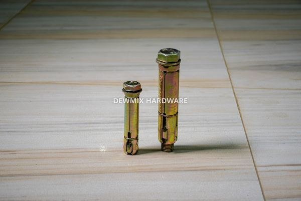 Zinc Plated Sleeve Anchor Bolt Set 2 Sizes