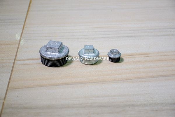 Galvanized Steel Square Head Plug Set 3 Sizes