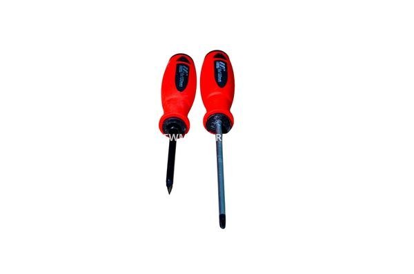 Red Screwdriver Set 2-Piece Flat Phillips