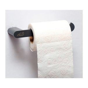 Gun Grey Tissue Holder with Shelf