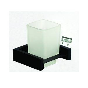 Black Square Toothbrush Holder