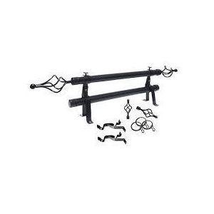 2M Single Black Extandable Curtain