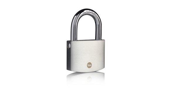 Yale 70mm Brass Padlock with Chrome Finish