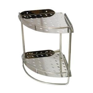 Bathroom Double Corner Shelf 2