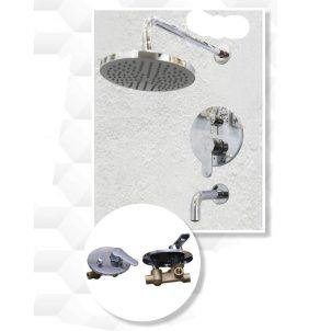 Concealed Shower Mixer Silver