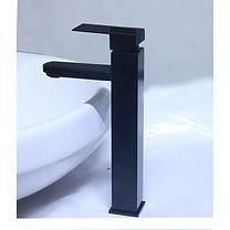 Basin Tap High Neck Black