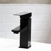 Basin Tap Square Black