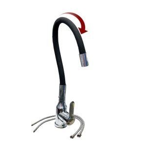 Black Kitchen Faucets Mixers Rotating