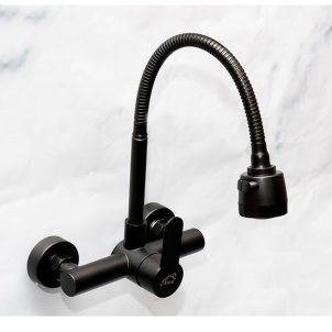 Black Kitchen Faucets Mixers With Sprout
