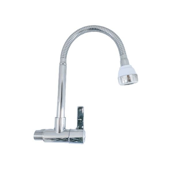 Flexible Hose Kitchen Wall Sink Tap WD 2007