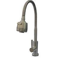 Kitchen Pillar Tap With Adj Flex Nob Matt