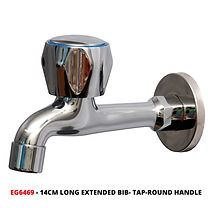 Long Extended Bib Tap Round Handle