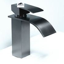 Waterfall Basin Mixer Gun Grey